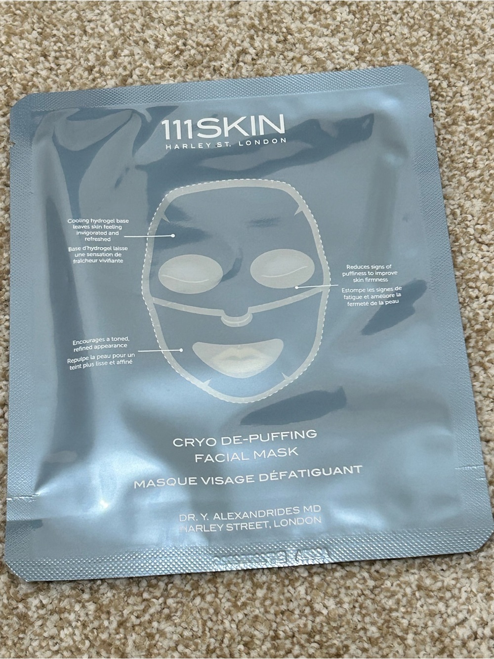 111SKIN Cryo De-Puffing Facial Mask NEW
